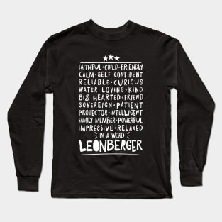 Leonberger Dog Character Traits white Long Sleeve T-Shirt